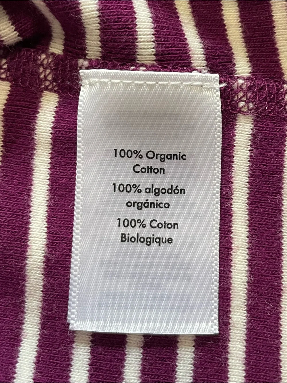 Hanna Andersson Striped Organic Cotton One Piece Sleeper